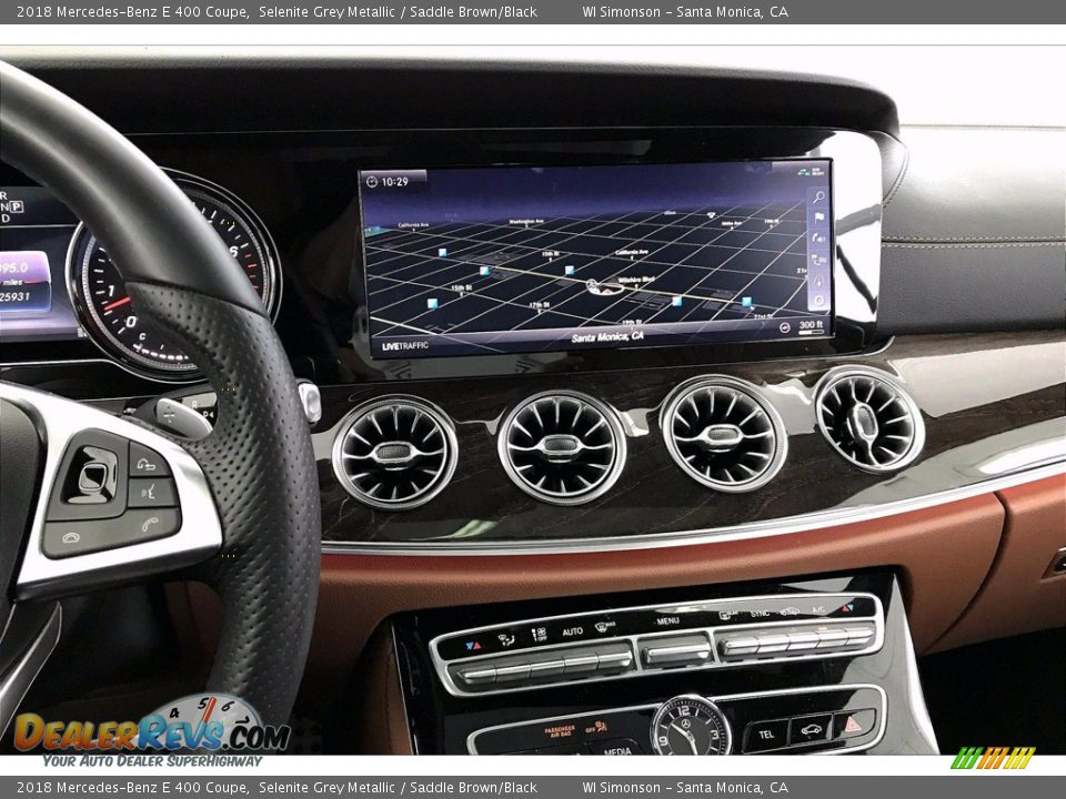 2018 Mercedes-Benz E 400 Coupe Selenite Grey Metallic / Saddle Brown/Black Photo #5