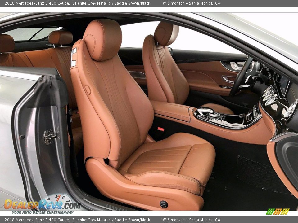 2018 Mercedes-Benz E 400 Coupe Selenite Grey Metallic / Saddle Brown/Black Photo #6