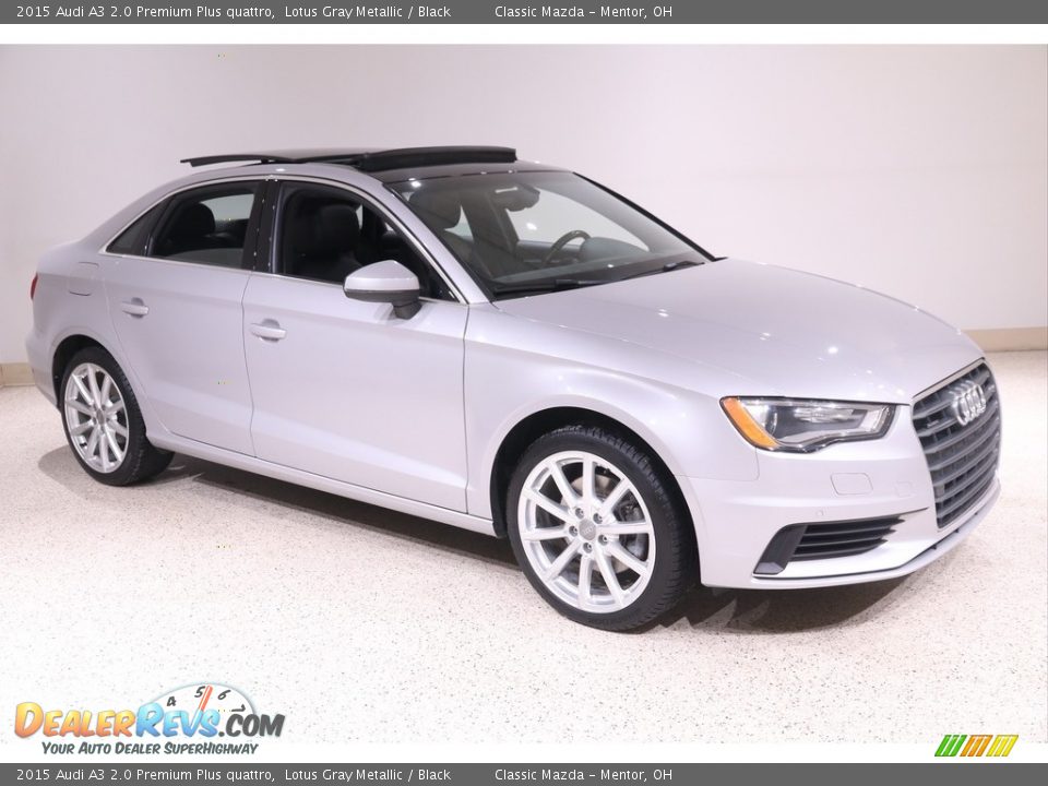 2015 Audi A3 2.0 Premium Plus quattro Lotus Gray Metallic / Black Photo #1