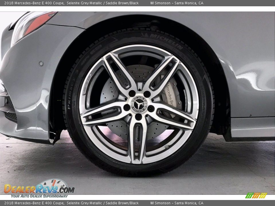 2018 Mercedes-Benz E 400 Coupe Selenite Grey Metallic / Saddle Brown/Black Photo #7