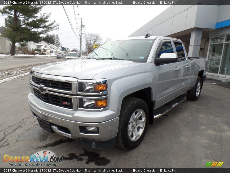 2015 Chevrolet Silverado 1500 LT Z71 Double Cab 4x4 Silver Ice Metallic / Jet Black Photo #2