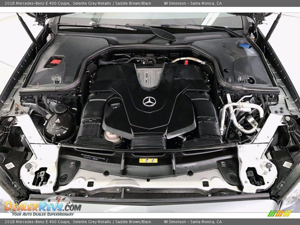 2018 Mercedes-Benz E 400 Coupe Selenite Grey Metallic / Saddle Brown/Black Photo #8