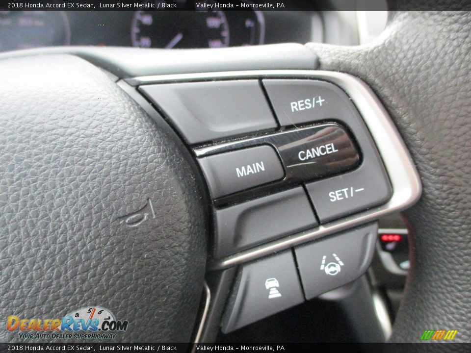 2018 Honda Accord EX Sedan Lunar Silver Metallic / Black Photo #18