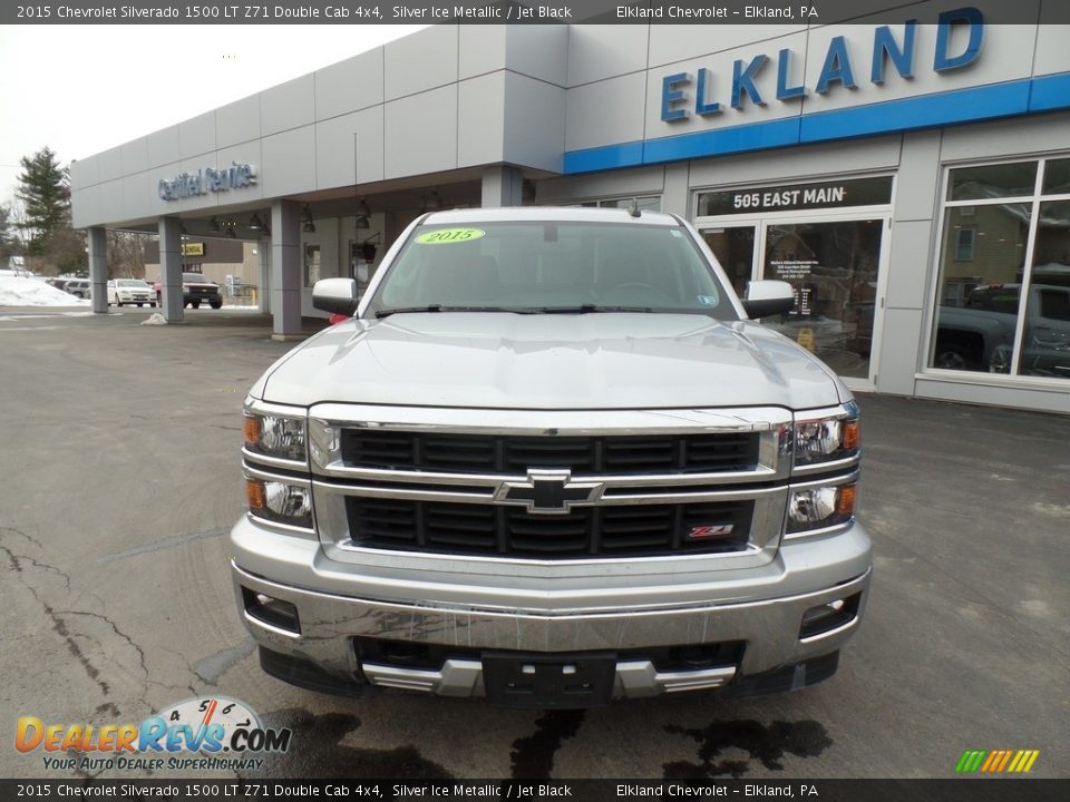 2015 Chevrolet Silverado 1500 LT Z71 Double Cab 4x4 Silver Ice Metallic / Jet Black Photo #3