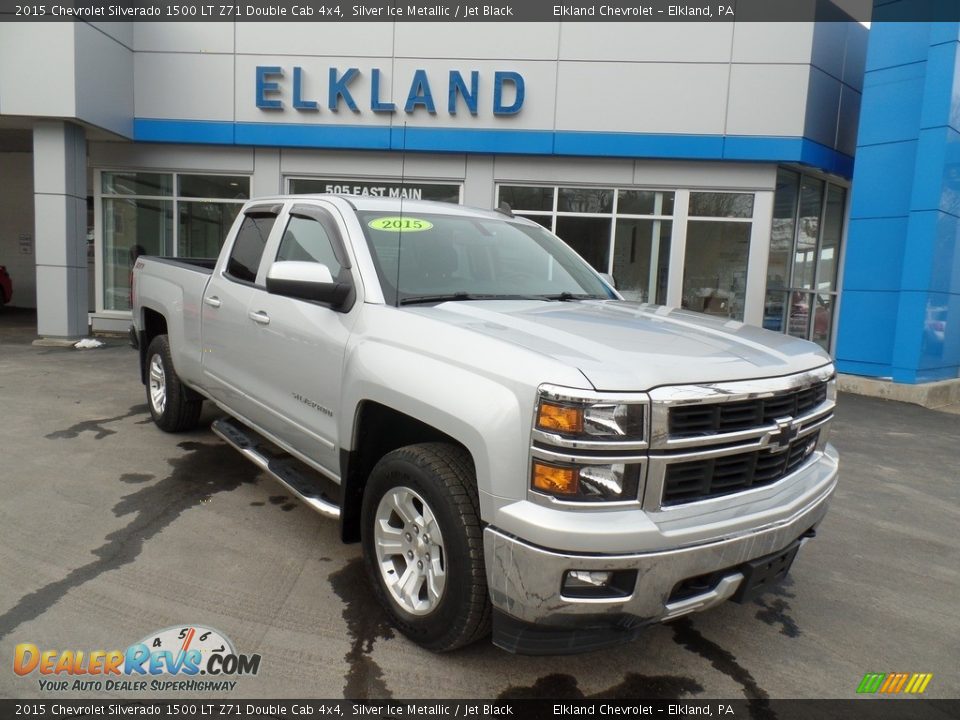 2015 Chevrolet Silverado 1500 LT Z71 Double Cab 4x4 Silver Ice Metallic / Jet Black Photo #4