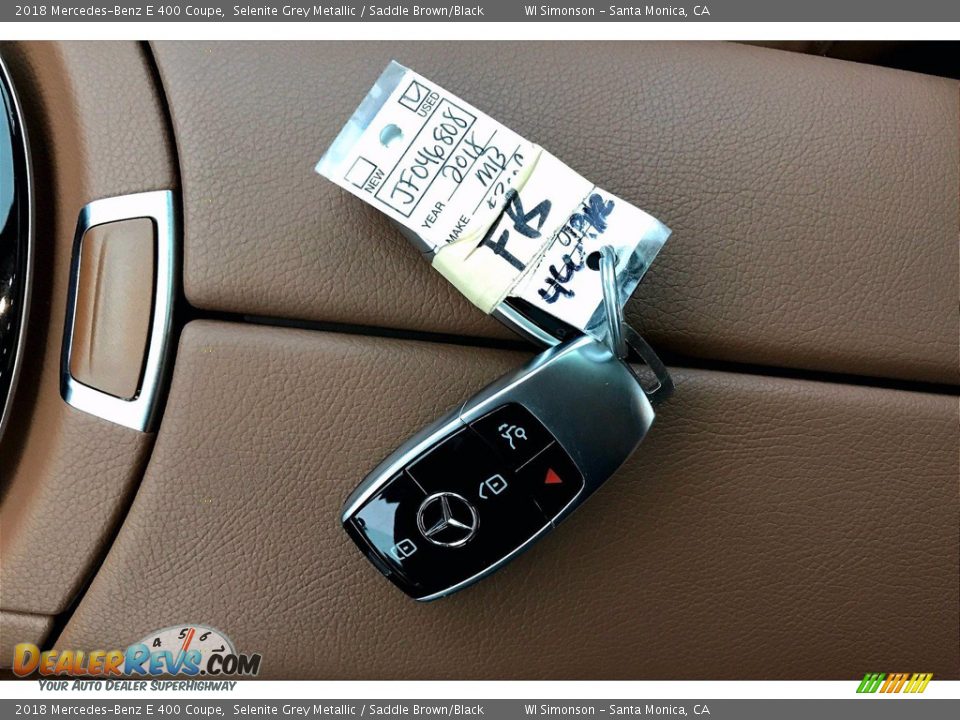 2018 Mercedes-Benz E 400 Coupe Selenite Grey Metallic / Saddle Brown/Black Photo #10