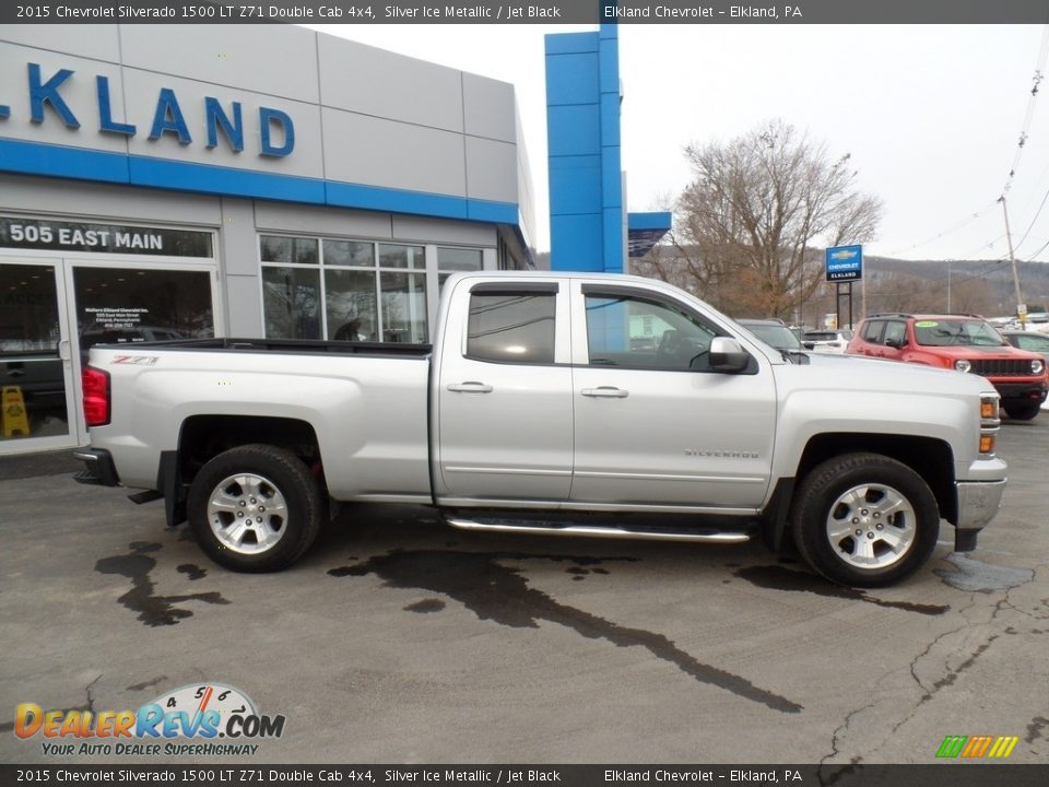 2015 Chevrolet Silverado 1500 LT Z71 Double Cab 4x4 Silver Ice Metallic / Jet Black Photo #5