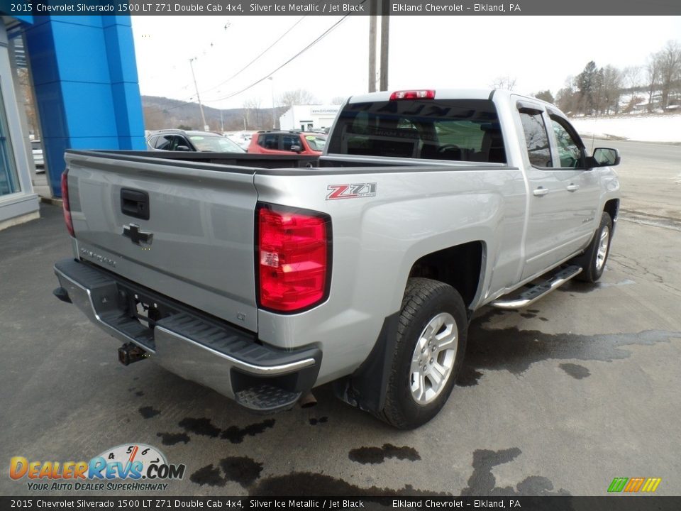 2015 Chevrolet Silverado 1500 LT Z71 Double Cab 4x4 Silver Ice Metallic / Jet Black Photo #6