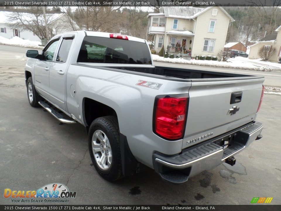 2015 Chevrolet Silverado 1500 LT Z71 Double Cab 4x4 Silver Ice Metallic / Jet Black Photo #8