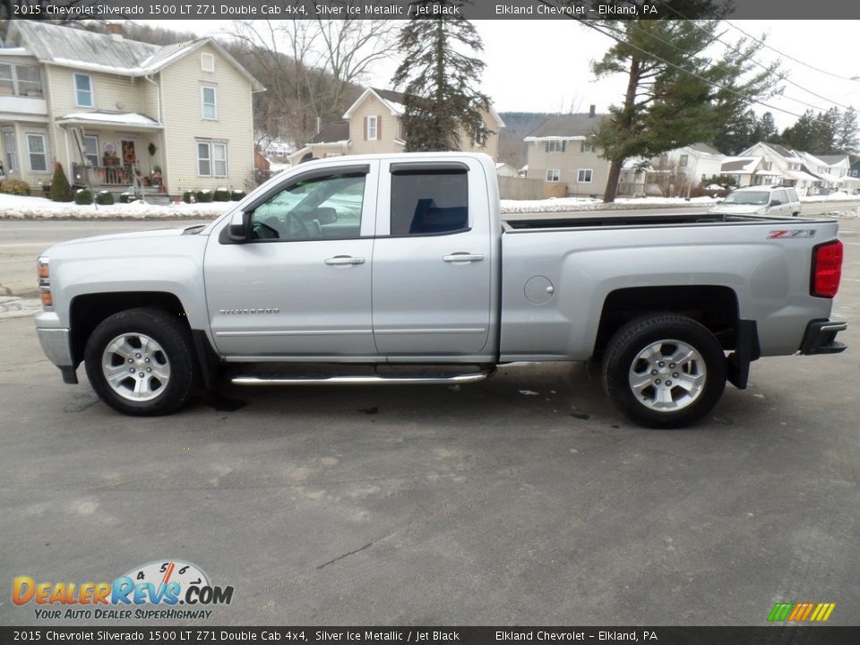 2015 Chevrolet Silverado 1500 LT Z71 Double Cab 4x4 Silver Ice Metallic / Jet Black Photo #9