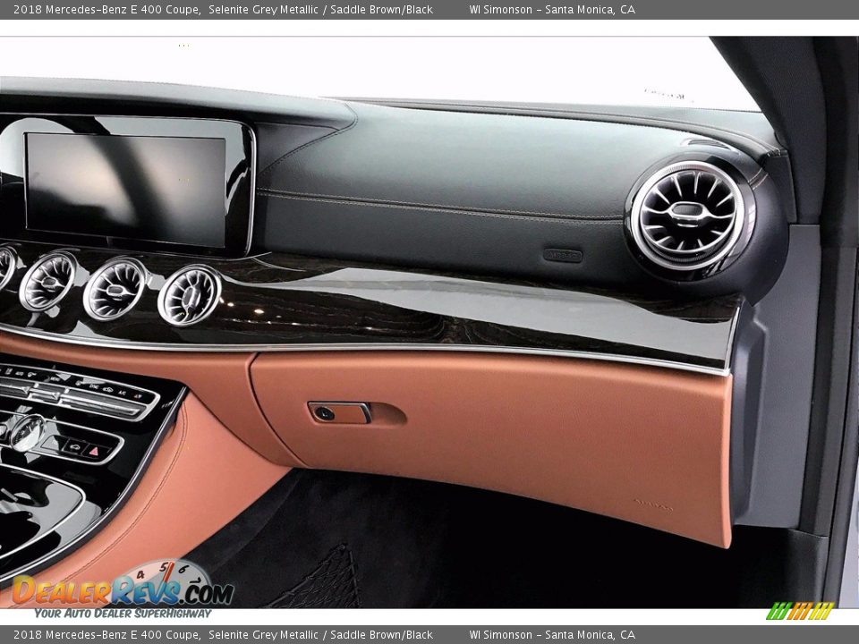 2018 Mercedes-Benz E 400 Coupe Selenite Grey Metallic / Saddle Brown/Black Photo #15