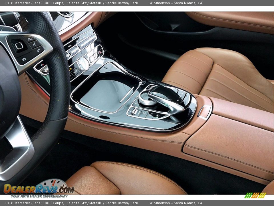 2018 Mercedes-Benz E 400 Coupe Selenite Grey Metallic / Saddle Brown/Black Photo #16