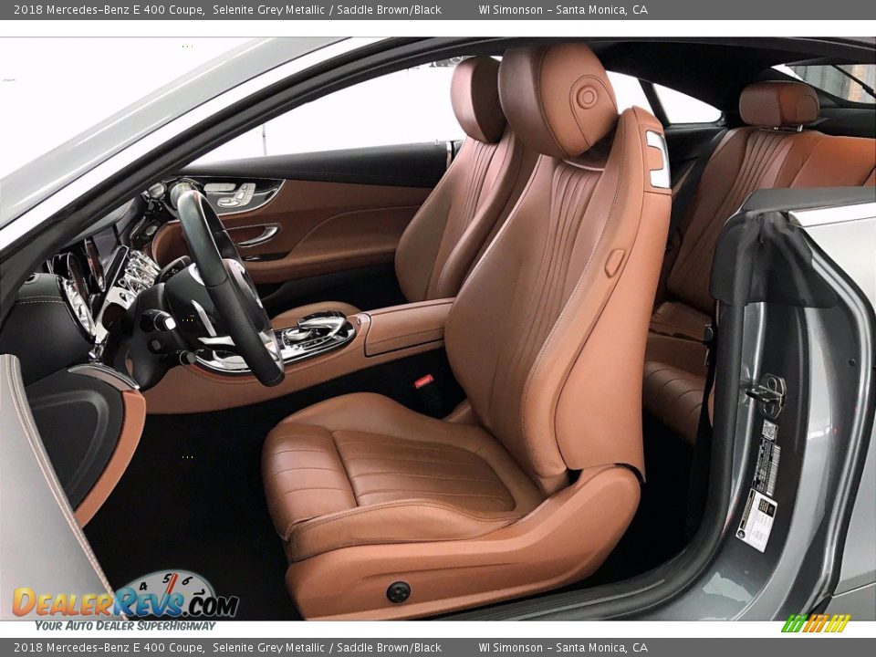 2018 Mercedes-Benz E 400 Coupe Selenite Grey Metallic / Saddle Brown/Black Photo #17