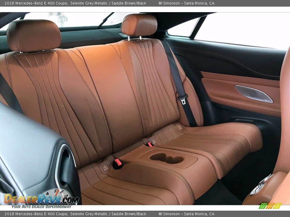 2018 Mercedes-Benz E 400 Coupe Selenite Grey Metallic / Saddle Brown/Black Photo #18