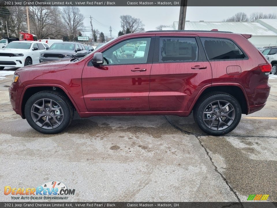 2021 Jeep Grand Cherokee Limited 4x4 Velvet Red Pearl / Black Photo #8