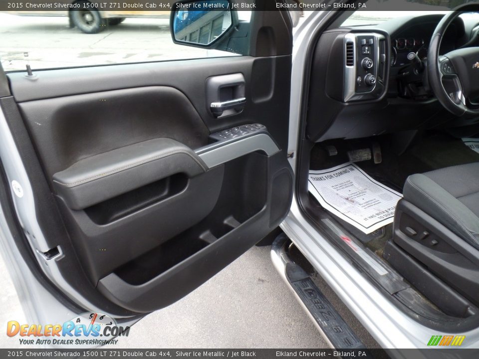2015 Chevrolet Silverado 1500 LT Z71 Double Cab 4x4 Silver Ice Metallic / Jet Black Photo #14