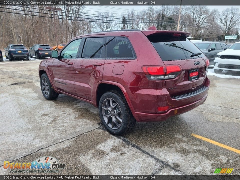 2021 Jeep Grand Cherokee Limited 4x4 Velvet Red Pearl / Black Photo #9