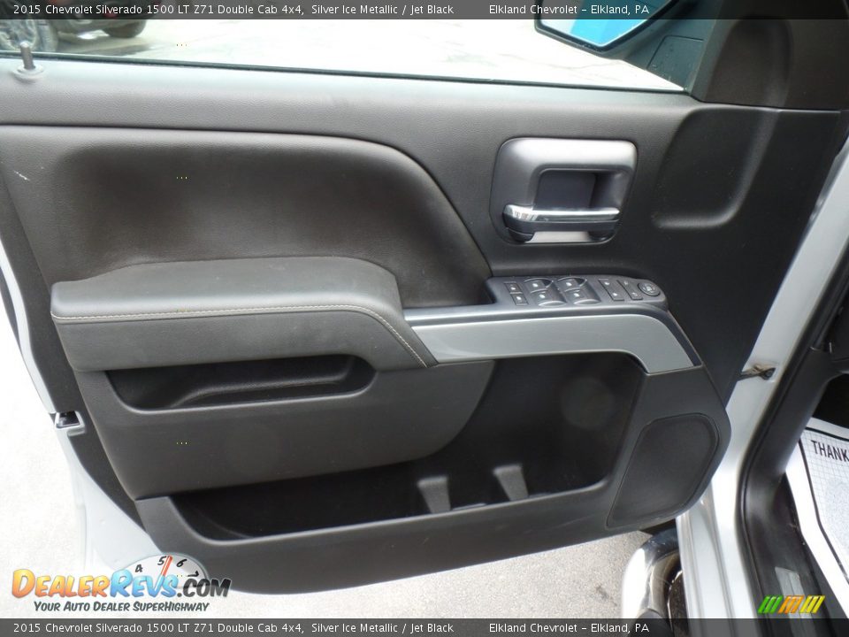 2015 Chevrolet Silverado 1500 LT Z71 Double Cab 4x4 Silver Ice Metallic / Jet Black Photo #15
