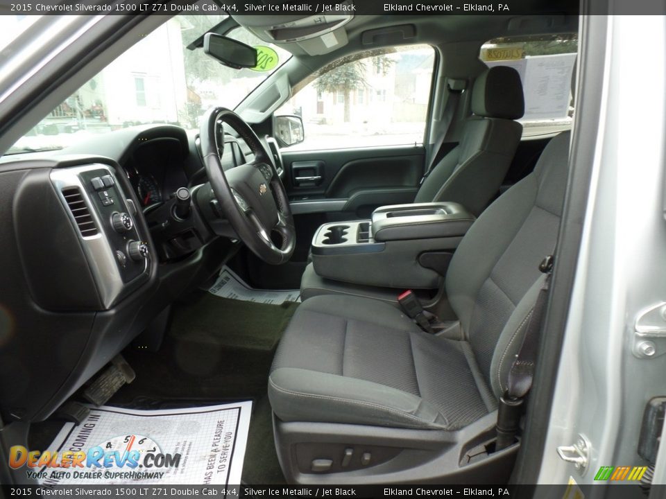 2015 Chevrolet Silverado 1500 LT Z71 Double Cab 4x4 Silver Ice Metallic / Jet Black Photo #17