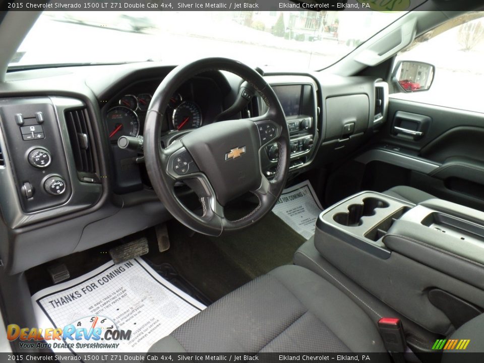 2015 Chevrolet Silverado 1500 LT Z71 Double Cab 4x4 Silver Ice Metallic / Jet Black Photo #18