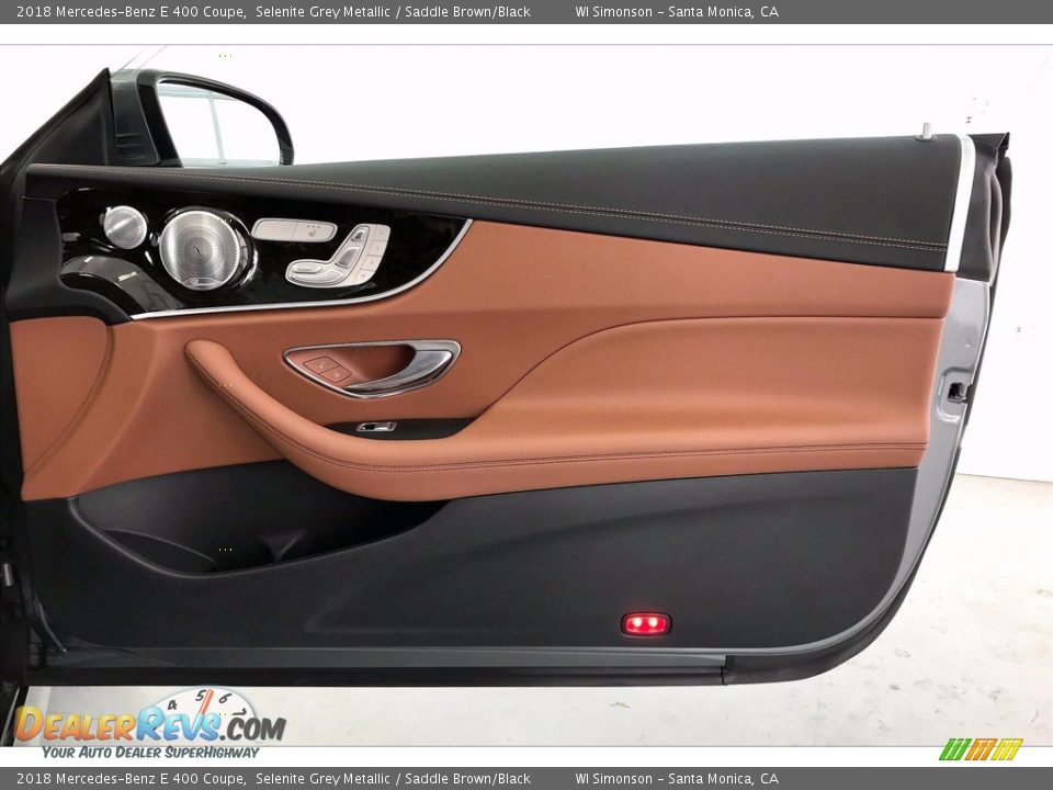 2018 Mercedes-Benz E 400 Coupe Selenite Grey Metallic / Saddle Brown/Black Photo #26