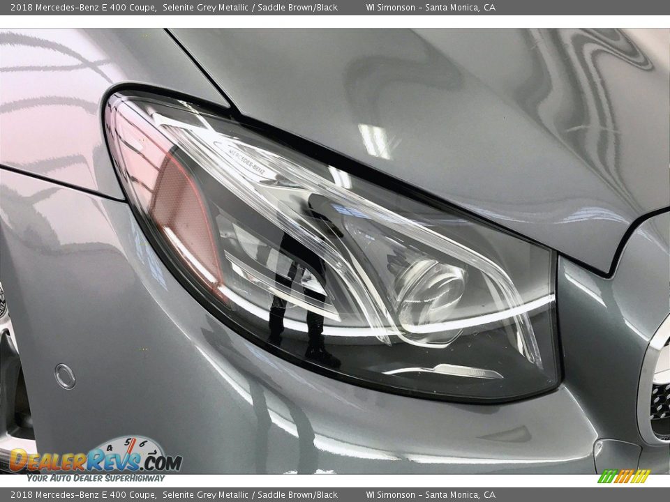 2018 Mercedes-Benz E 400 Coupe Selenite Grey Metallic / Saddle Brown/Black Photo #27