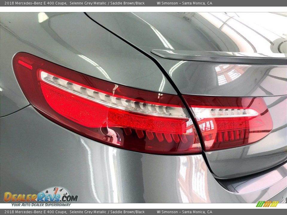 2018 Mercedes-Benz E 400 Coupe Selenite Grey Metallic / Saddle Brown/Black Photo #28