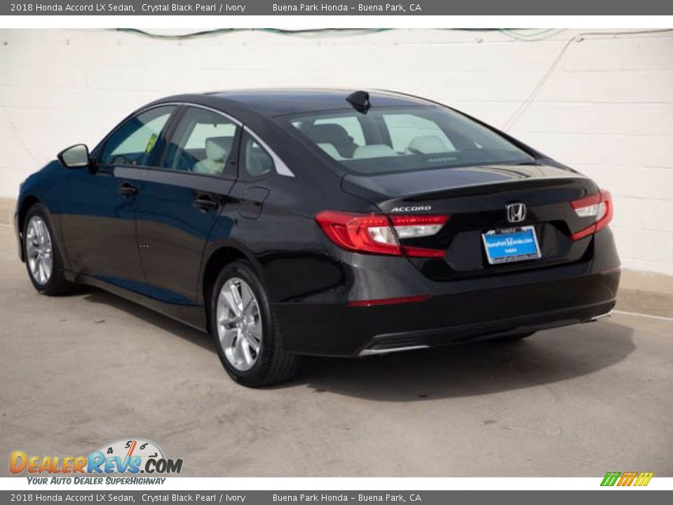 2018 Honda Accord LX Sedan Crystal Black Pearl / Ivory Photo #2