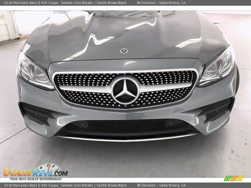 2018 Mercedes-Benz E 400 Coupe Selenite Grey Metallic / Saddle Brown/Black Photo #29