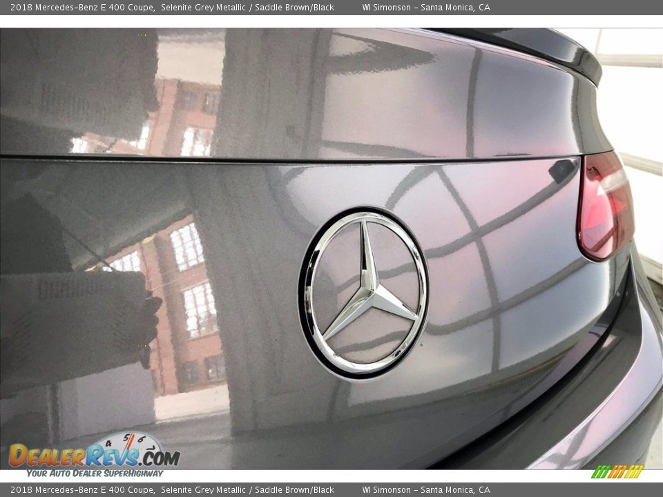2018 Mercedes-Benz E 400 Coupe Selenite Grey Metallic / Saddle Brown/Black Photo #30