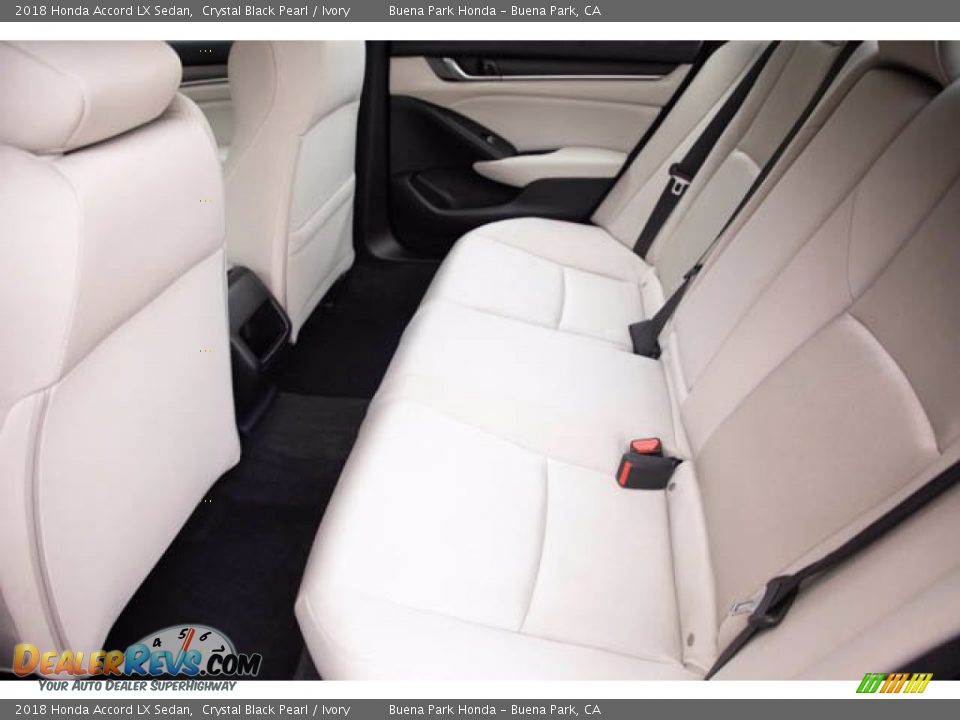 2018 Honda Accord LX Sedan Crystal Black Pearl / Ivory Photo #4