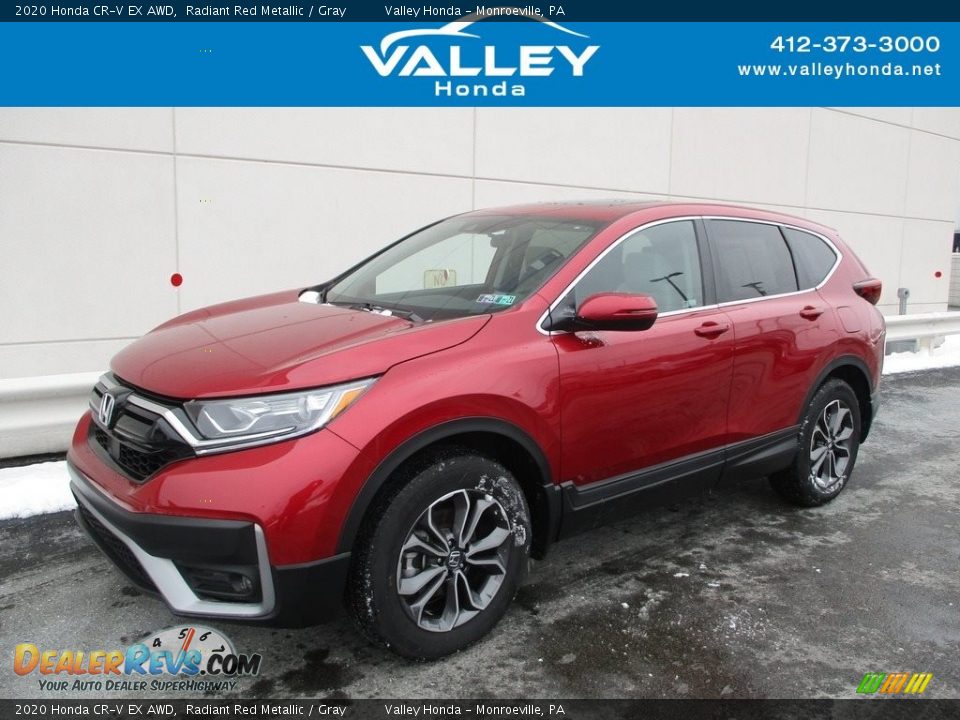 2020 Honda CR-V EX AWD Radiant Red Metallic / Gray Photo #1