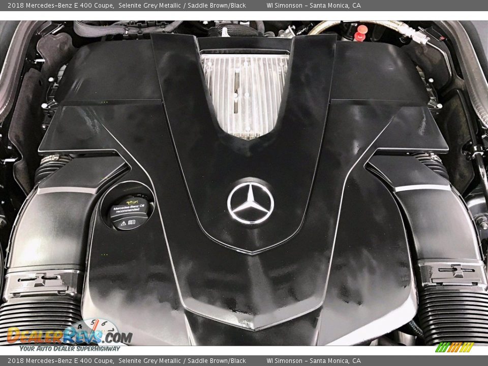 2018 Mercedes-Benz E 400 Coupe Selenite Grey Metallic / Saddle Brown/Black Photo #31