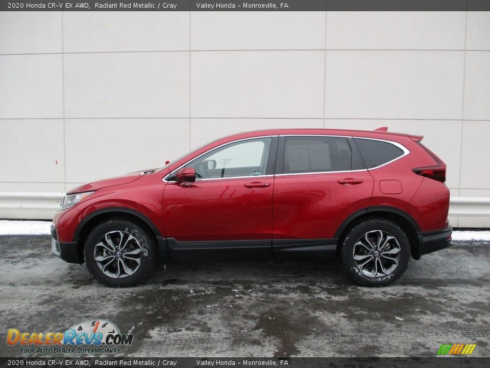 2020 Honda CR-V EX AWD Radiant Red Metallic / Gray Photo #2