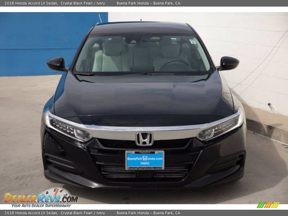 2018 Honda Accord LX Sedan Crystal Black Pearl / Ivory Photo #7
