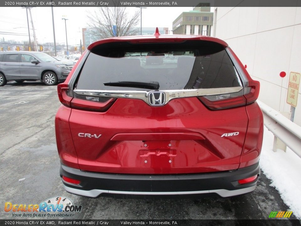 2020 Honda CR-V EX AWD Radiant Red Metallic / Gray Photo #4