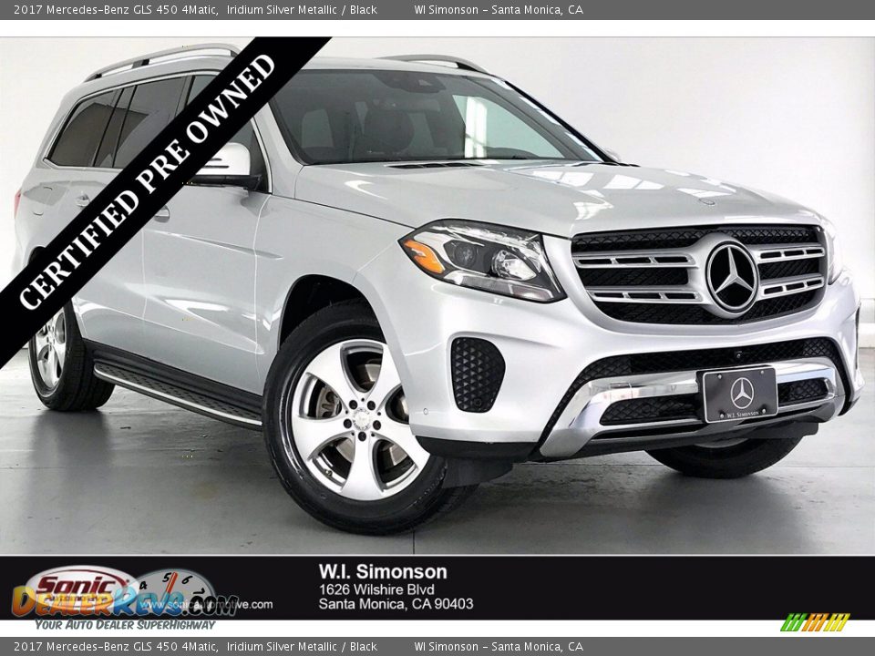 2017 Mercedes-Benz GLS 450 4Matic Iridium Silver Metallic / Black Photo #1