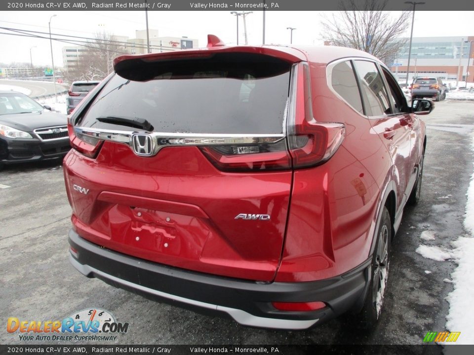 2020 Honda CR-V EX AWD Radiant Red Metallic / Gray Photo #5