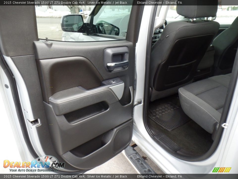 2015 Chevrolet Silverado 1500 LT Z71 Double Cab 4x4 Silver Ice Metallic / Jet Black Photo #31