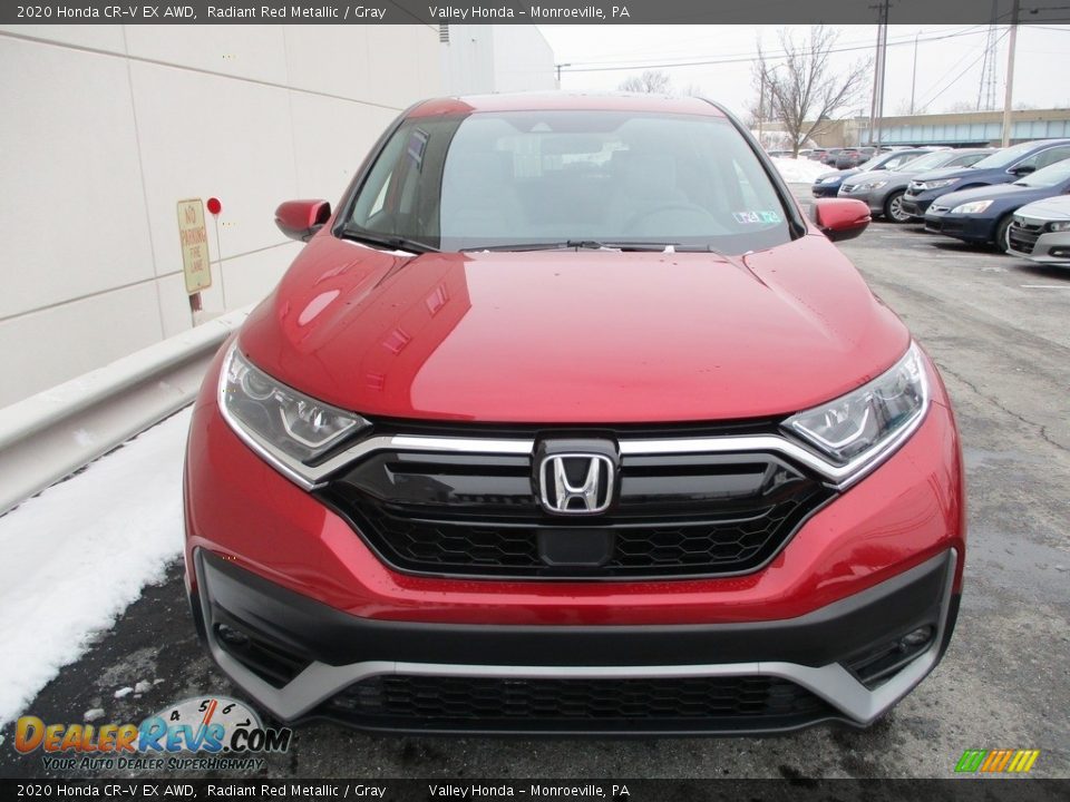 2020 Honda CR-V EX AWD Radiant Red Metallic / Gray Photo #7