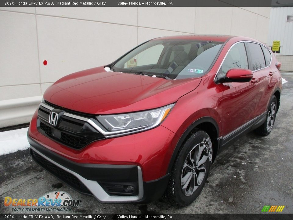 2020 Honda CR-V EX AWD Radiant Red Metallic / Gray Photo #8