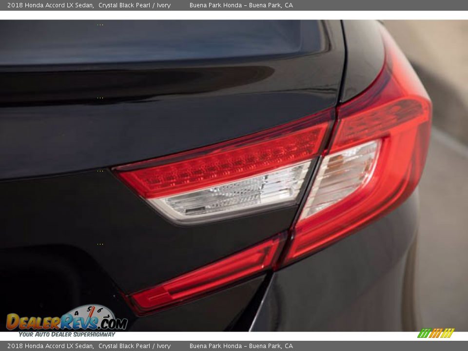 2018 Honda Accord LX Sedan Crystal Black Pearl / Ivory Photo #13