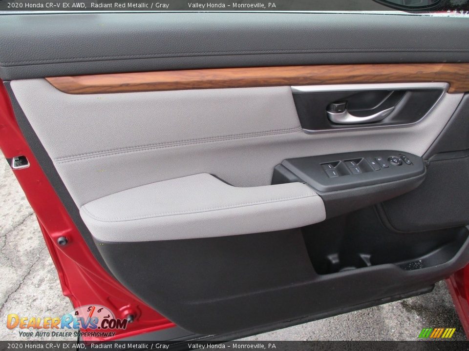 2020 Honda CR-V EX AWD Radiant Red Metallic / Gray Photo #9