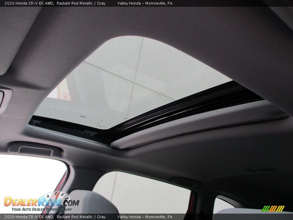 2020 Honda CR-V EX AWD Radiant Red Metallic / Gray Photo #10