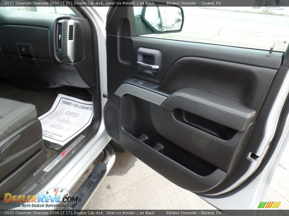 2015 Chevrolet Silverado 1500 LT Z71 Double Cab 4x4 Silver Ice Metallic / Jet Black Photo #35