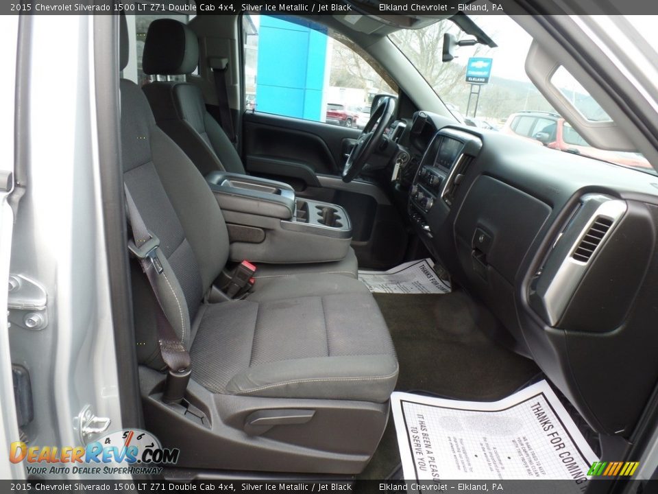2015 Chevrolet Silverado 1500 LT Z71 Double Cab 4x4 Silver Ice Metallic / Jet Black Photo #36