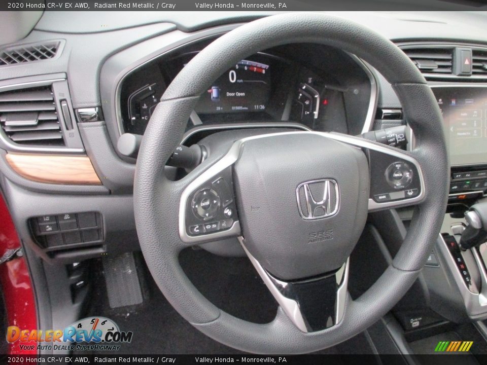 2020 Honda CR-V EX AWD Radiant Red Metallic / Gray Photo #13