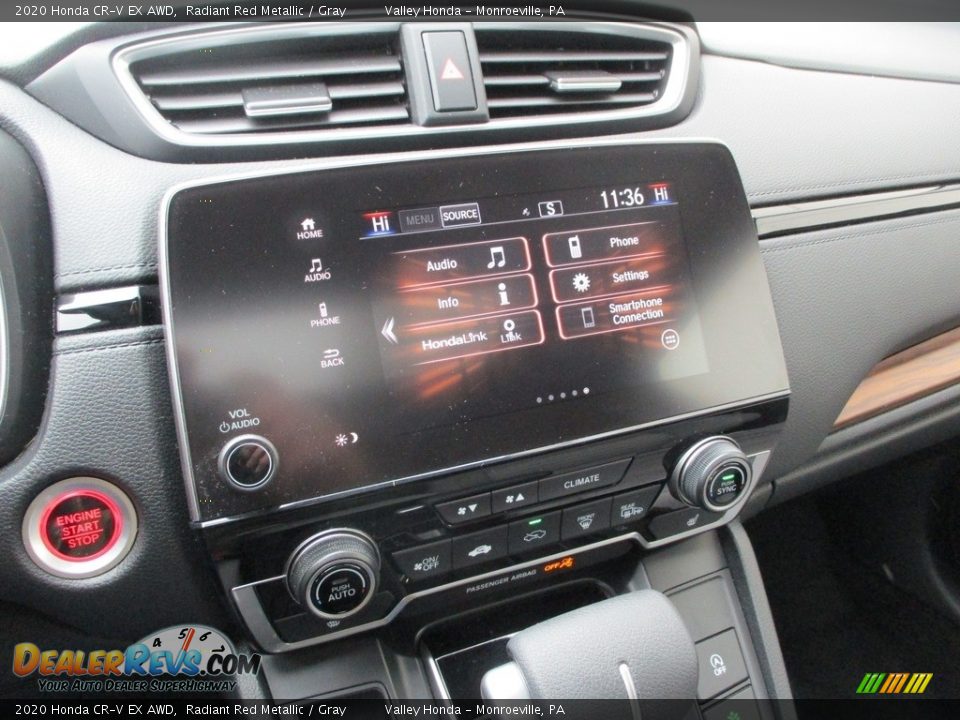 2020 Honda CR-V EX AWD Radiant Red Metallic / Gray Photo #14