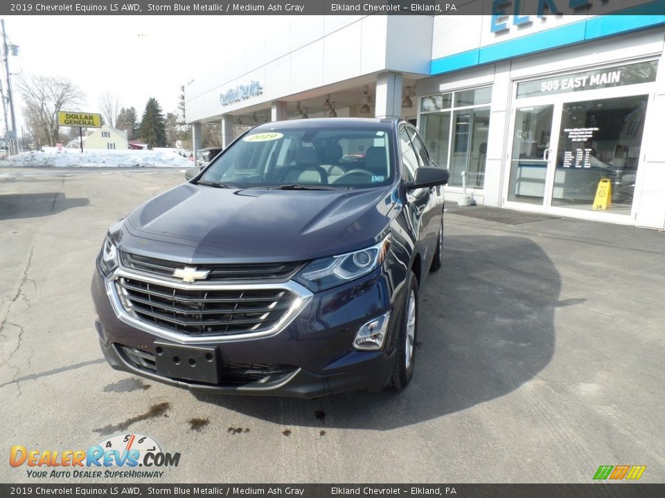 2019 Chevrolet Equinox LS AWD Storm Blue Metallic / Medium Ash Gray Photo #2