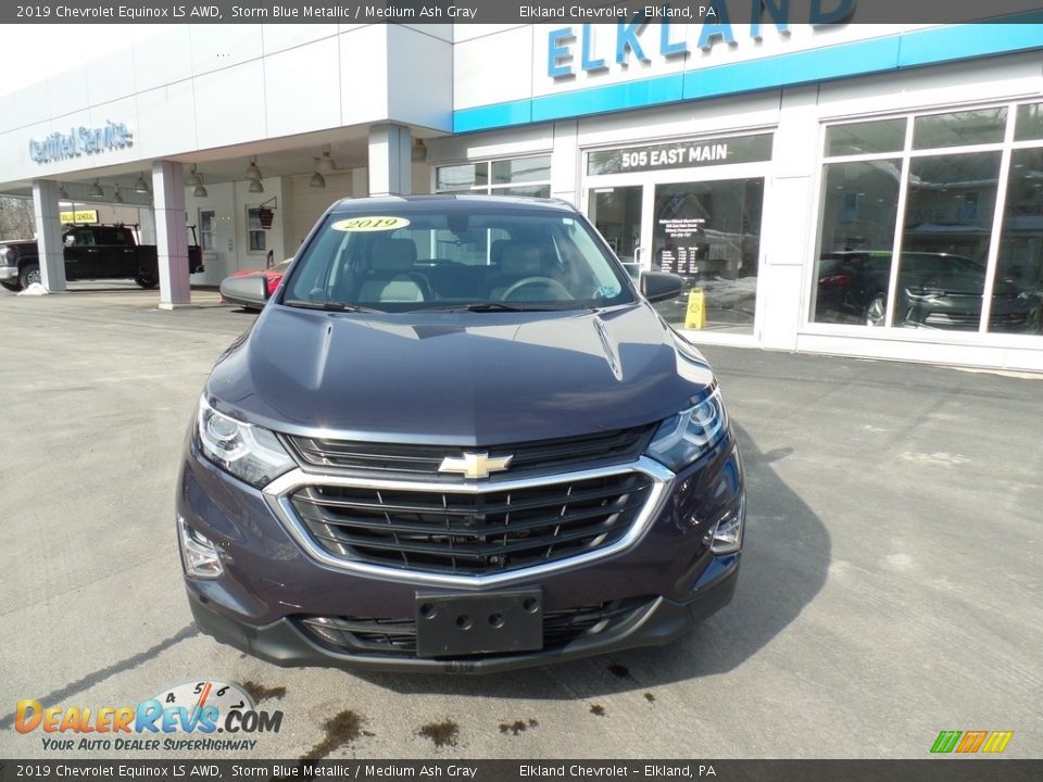 2019 Chevrolet Equinox LS AWD Storm Blue Metallic / Medium Ash Gray Photo #3